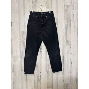 Nasty Gal collection black mom super high rise jeans size 6